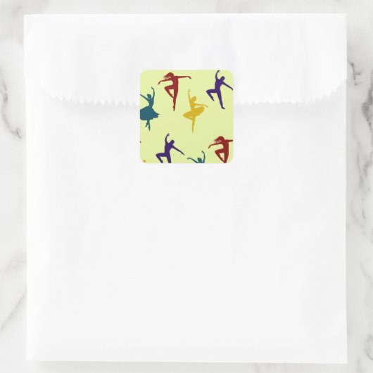 Wo Leidenschaft auf Präzision trifft Quadratischer Aufkleber (Tasche)