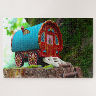 Wo Leprechauns oder wo die kleinen Leute leben. Puzzle