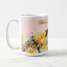 Wo Liebe Erblüht Tasse | Frühlingsromantik Foto-Ta