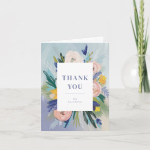 Wo Liebe Hochzeit wächst Dankeskarte