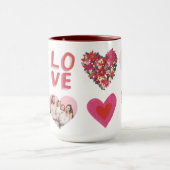 Wo Liebe Personalisiertes Foto und Text wächst Tasse (Zentrum)