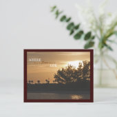 Wo Liebe Postkarte (Stehend Vorderseite)