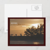 Wo Liebe Postkarte (Vorne/Hinten)