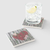 Wo Liebe SteinUntersetzer wächst (Seitenansicht)