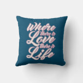 Wo Liebe Valentinstag ist | Kissen (Rückseite)