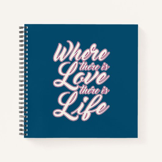 Wo Liebe Valentinstag ist | Notebook Notizblock (Vorderseite)