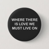 Wo Liebe zitiert GVF Button (Vorderseite)