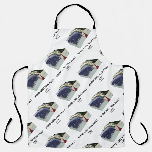 Wo liegt dein Fehler? Geologie-Spaß Schürze (Vorderseite)