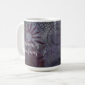 Wo liegt dein Fokus? Typografie Rustikal Abstrakt Kaffeetasse (Vorderseite Links)