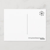 Wo liegt dein Fokus? Typografie Rustikal Abstrakt Postkarte (Rückseite)