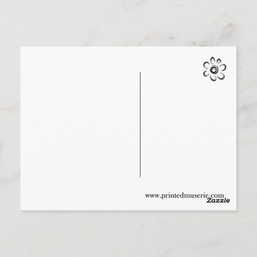 Wo liegt dein Fokus? Typografie Rustikal Abstrakt Postkarte (Rückseite)