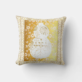 Wo lou feng shui gourd Throw Pillow Kissen