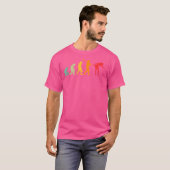 Wo lustige Billard-Pool-Evolution für Billard-Pool T-Shirt (Vorne ganz)