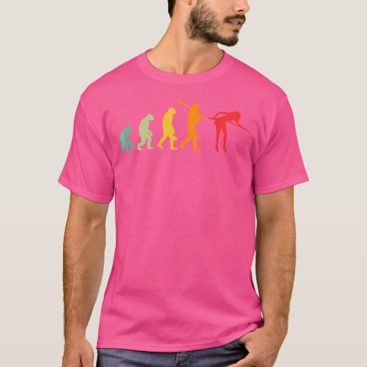 Wo lustige Billard-Pool-Evolution für Billard-Pool T-Shirt (Vorderseite)