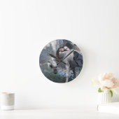 Wo Magie schläft Runde Wanduhr (Zuhause)