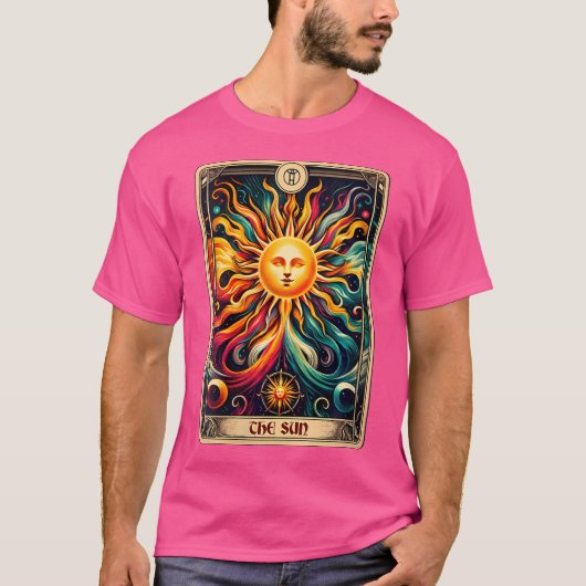 Wo Major Arcana Tarot Card The Sun T-Shirt (Vorderseite)
