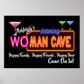 Wo - Man Cave Sign Poster (Vorne)