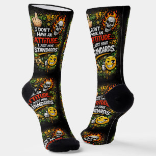 Wo man coole Socken kauft 00327 Attitude Socken