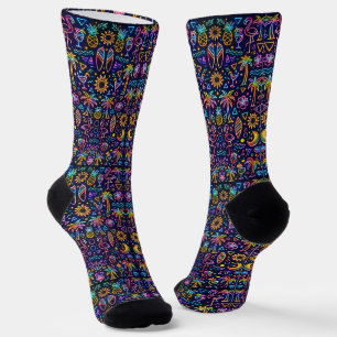 Wo man coole Socken kauft 00377 Socken mit tropisc