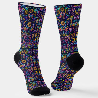 Wo man coole Socken kauft 00377 Socken mit tropisc