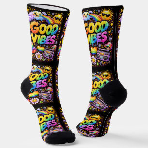 Wo man coole Socken kauft 00383 Good Vibes Socken