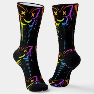 Wo man coole Socken kauft 00392 Butterfly Drip Soc