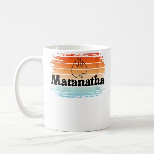 Wo Maranatha Dove Christian Revolution Jesus Peopl Kaffeetasse (Links)
