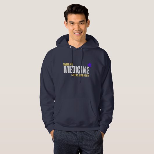 Wo Medizin Empathie trifft Hoodie (Vorne ganz)
