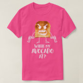 Wo mein Avocado bei Toast Brot Vegetarian Albern G T-Shirt (Design vorne)