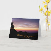 Wo mein Herz gehört/Sonnenuntergang im Gebirge/Sil Karte (Gelbe Blume)