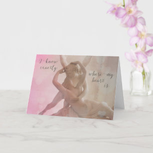 Wo mein Herz ist   Love Browning Zitatkarte Karte