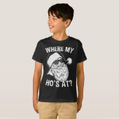Wo mein Ho ist ein Retro-Hipster Funny Santa T-Shirt (Vorne ganz)