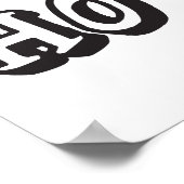 Wo mein Ho ist - Funny Christmas Weihnachtsmann Poster (Ecke)