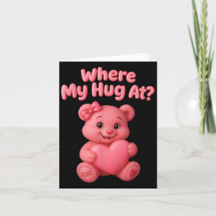 Wo mein Schläger auf dem Niedlichen Teddybär den H Karte