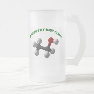 Wo mein Schuss Glas-Äthanol ist Mattglas Bierglas