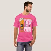 Wo mein Trinkteam hat ein Pool Problem Billard T-Shirt (Vorne ganz)