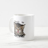 Wo meine Kaffee-Katze ist Kaffeetasse (Vorderseite Links)