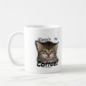 Wo meine Kaffee-Katze ist Kaffeetasse (Links)