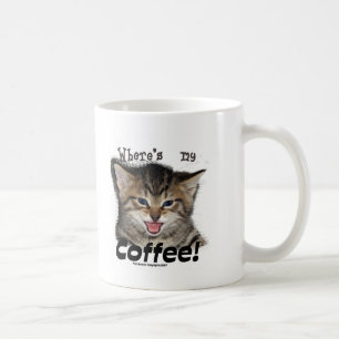 Wo meine Kaffee-Katze ist Kaffeetasse