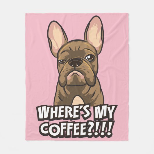 Wo meine Kaffeebaumwolldecke ist Fleecedecke (Vorderseite)