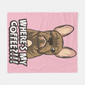 Wo meine Kaffeebaumwolldecke ist Fleecedecke (Vorderseite (Horizontal))