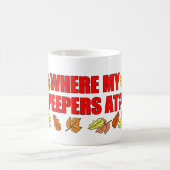 Wo meine Pächter am sonnigen Leaf Peeling Kaffeetasse (Mittel)