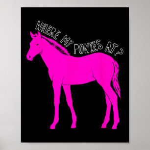 Wo meine Ponys auf sonnigen Pferderücken für Gir Poster