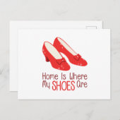 Wo meine Schuhe sind Postkarte (Vorne/Hinten)