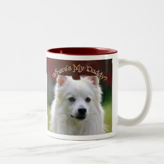 Wo meine Vati-Tasse ist Zweifarbige Tasse