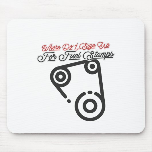 Wo melde ich mich für die Briefmarke von Brennstof Mousepad (Vorne)