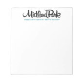 Wo Mitte des Jahrhunderts modernes Notepad trifft Notizblock (Vorderseite)