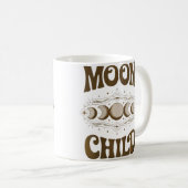 Wo Moon Child Moon Astronomy Stars Kaffeetasse (VorderseiteRechts)