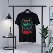 Wo Musik spricht Grafisches T-Shirt