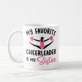 Wo My Favorite Cheerleader Is My Sister Cheerleadi Kaffeetasse (Links)